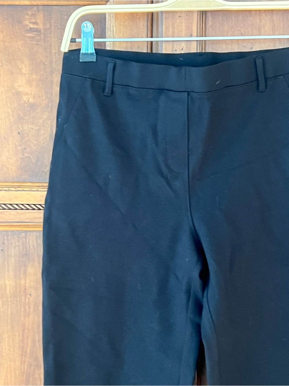 NWOT Qunice Black Wide Leg Trousers | Size M | Stretch Material - Belt Loops - Picture 8 of 11